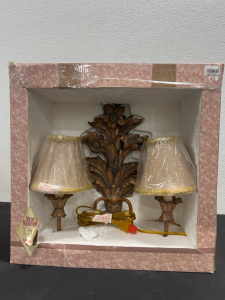 Antique Brass Sconce, Great Condition- Original Packaging