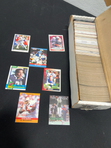 (1) Box of Vintage Football Cards- Collectables, Great Condition