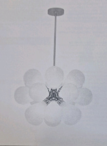 (1) Multi Globe Pendant Chandelier, Gold, 18-Lights
