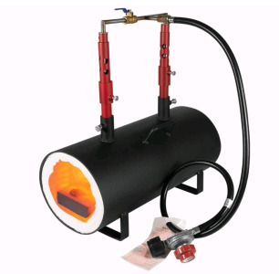 (1) Sunluway - Open Structure Portable Propane Forge Double Burner, High Capacity Portable Propane Forge for Knife and Tool Making Equipment<br/>