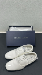 Bruno Marc Mens Classic Ceremony Shoes in Size 11 (White)