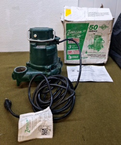 (1) Zoeller 50 Series Submersible Sump Pump 0.3HP