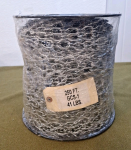 (1) 250-Foot / 41-Pound Roll Of Chain