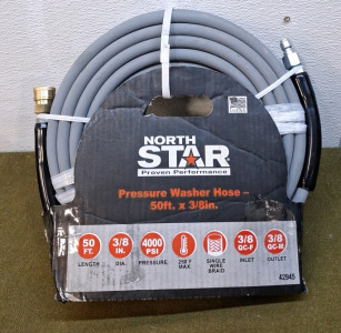 (1) NorthStar 3/8" x 50-Foot/ 4000-PSI Pressure Washer Hose