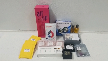 (1) Air Up Flavored Water Bottle, (1) Derusting Weeding Wheel, (3) Multipurpose Bronzer (1) Wireless Motion Sensor LED Lights and More!