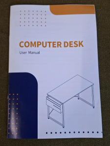 (1) Small 32" Computer Desk/Study Table, Black