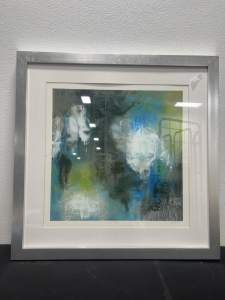 (1) Home Decor Painting, Metal Frame 31&rdquo;x31&rdquo;