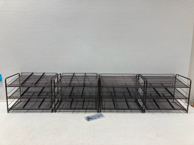 (4) Can Rack Organizers 17&rdquo; x 13.5&rdquo; x 11.5&rdquo;