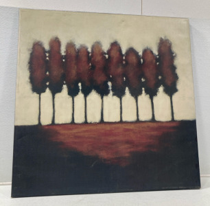 47.5&rdquo; x 47.5&rdquo; &ldquo;Nine Trees&rdquo; By Rita Vindedzis