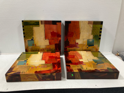 (4) 24&rdquo; x 24&rdquo; x 4&rdquo; Wall Decor