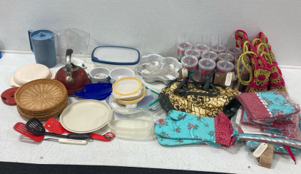 Plastic Kitchenware, Cups & Bags