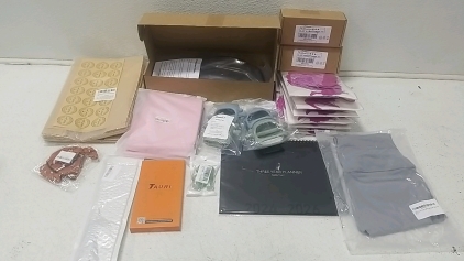 (1)Box of Tail Light Covers- Jeep Grand Cherokee, (2) Headache Caps, (1) Three Year Planner 2024-2026, (1) Pair of Womens Leggings, (2) Packages of Paper Brear Bags, (2) Baby Teething Toys, (7) Bags of Party Decor, and More!