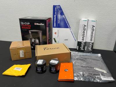 Amazon Overstock- Mueller 12 Cup Coffee Maker dc-550x, Emithsun Wiper Blades, Adhesive Vinyl and More!