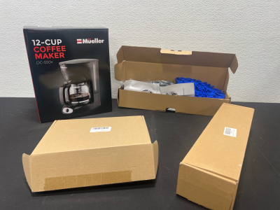 Amazon Overstock Sale- Mueller 12 Cup Coffee Maker DC-550x, Car Detailing Kit, 3pcs Shampoo + Conditioner Refillable Bottles- With Labels, And More