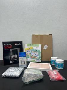Amazon Overstock Sale- Mueller 12 Cup Coffee Maker DC-550x, Cute Dinosaur Magnetic Drawing Board, Silicon Makeup Bag, Kitchen Drying Mat, and more!