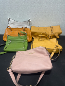 (6) Designer Purses- Nine West, Steve Madden, Tignanello and more!
