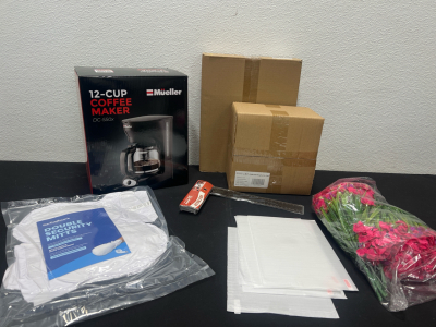 Amazon Overstock Sale- Mueller 12 Cup Coffee Maker DC-550x, White and Blue 4pcs Porcelain Mugs, Home Decor And More!