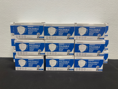 (21) WWDOLL Foldable Protective Mask KN95- PFE 95%- 25 Pieces- Unopened- Exp. 04.21.24