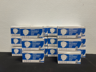 Amazon Overstock Box full of WWDOLL Foldable Protective Masks KN95- PFE95%- 25 Pieces- Unopened- EXP 04.21.24