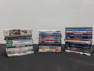 (1) Box of Assorted DVDs- Workout CDs, Movies, Shows and more