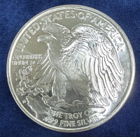 Walking Liberty One Troy Oz. .999 Fine Silver Coin- Authenticated - 2