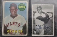 (4) Willie Mays MLB Trading Cards- Authentication Unavailable - 2