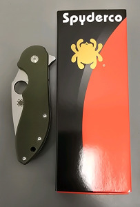 Spyderco Pocket Knife- Green