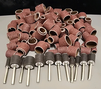 (132) Piece Dremel Sanding Drums & Arbors