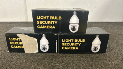 (3)Light Bulb Security Cameras