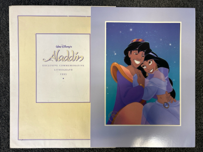 Collectible Disney's "Aladdin" Exclusive Commemorative Lithograph 1993