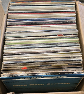 Box Of Vinyl Records