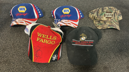 Napa Racing Hats, Marine Corps Hat, Walls Fargo Hat