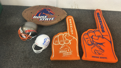 BSU Finger Hand, BSU Potato Head, And BSU Mini Helmet