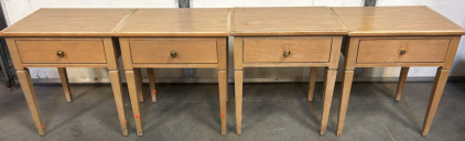 (4) Tan Desk With Drawers