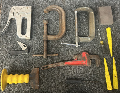 Big Clamps, Knife, Stapler, And More