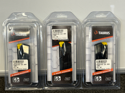 (3) Taurus (12 Rnd) G3C 9mm Magazines