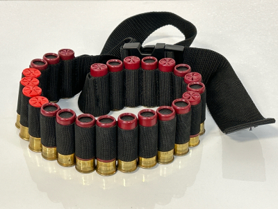 (24) Rounds of 12 Ga. Shotgun Cartidges on Ammo Belt