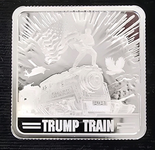 "Trump Train" 1oz .999 Silver Bar 45-47