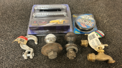 White LED Driving Lighra, Ball Hitch, Hose Bibb
