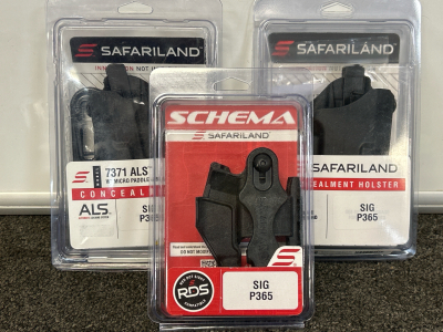 (3) Safariland Holsters: Sig P365