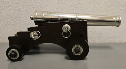 Traditions Mini Old Ironside .50 Cal Black Powder Cannon, 9" Nickel Barrel