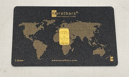 1 Gram 999.9 Fine Gold Bar W/ C.O.A.