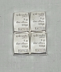 (4) 1 Gram 999.0 Fine Silver Bars