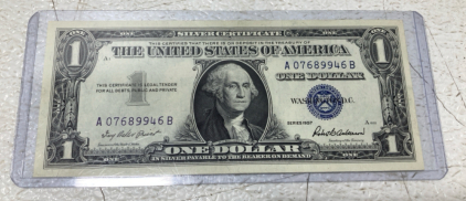 1957 Series Silver Stamped Dollar Bill