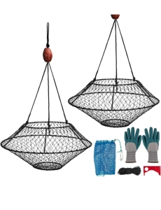 2) Qualy Qualy 32" Crab Ring Net Trap