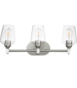 Euron Modern Style 3 Light Vanity Fixture Brushed Nickel