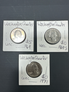 Washington Quarter (1969), Washington Quarter (1969-S), Washington Quarter (1971)