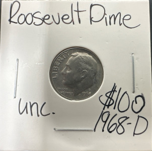 Roosevelt Dime (1968-D)