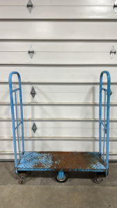 Steel Diamond Plate U-Boat Cart On Caster Wheels