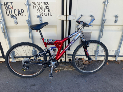26&rdquo; Red + Silver Mongoose Bike